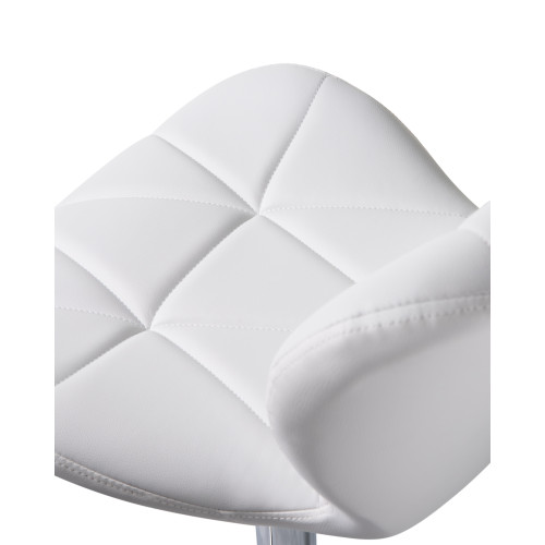 5022-LM BARNY, цвет сиденья белый, цвет основания хром