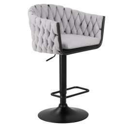 9690-LM LEON, цвет сиденья серый (LAR-275-17), цвет основания черный