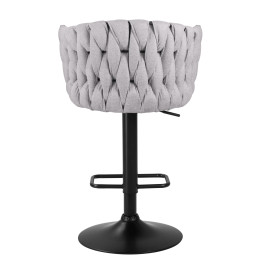 9690-LM LEON, цвет сиденья серый (LAR-275-17), цвет основания черный