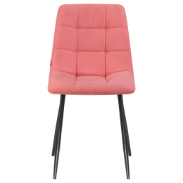 Стул обеденный DOBRIN ALEX (черные матовые ножки, розовая ткань (UF860-05B))