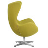 Кресло дизайнерское DOBRIN EGG (светло-зеленая ткань AF3)