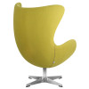 Кресло дизайнерское DOBRIN EGG (светло-зеленая ткань AF3)