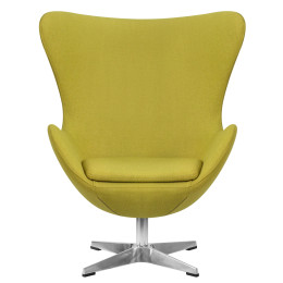 Кресло дизайнерское DOBRIN EGG (светло-зеленая ткань AF3)