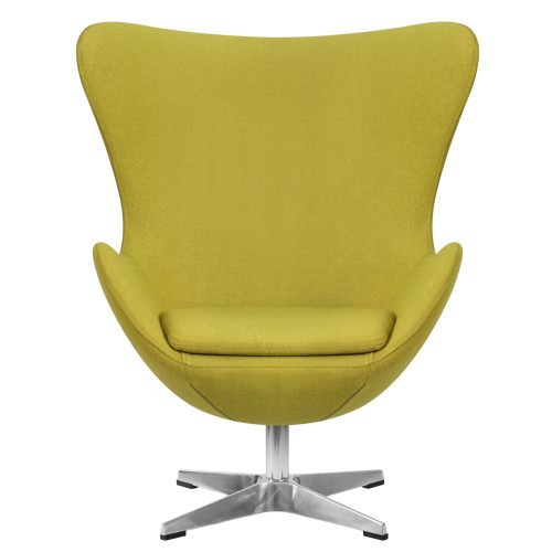 Кресло дизайнерское DOBRIN EGG (светло-зеленая ткань AF3)