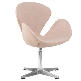 Кресло дизайнерское DOBRIN SWAN (бежевая ткань IF1)