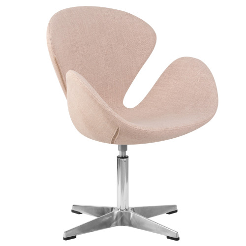 Кресло дизайнерское DOBRIN SWAN (бежевая ткань IF1)