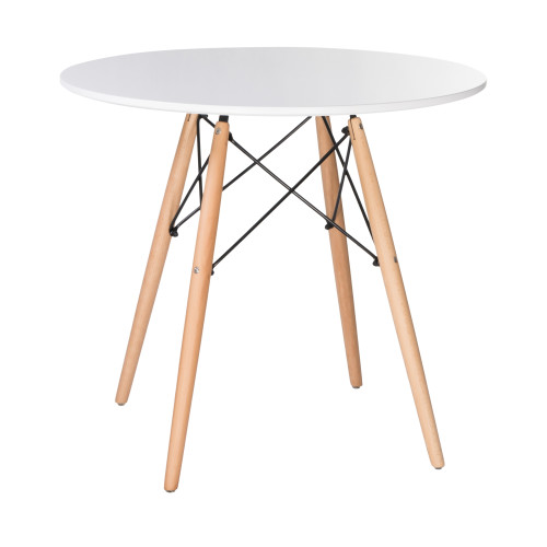 108-TD-LMZL CHELSEA`80, цвет столешницы белый, цвет основания светлый бук