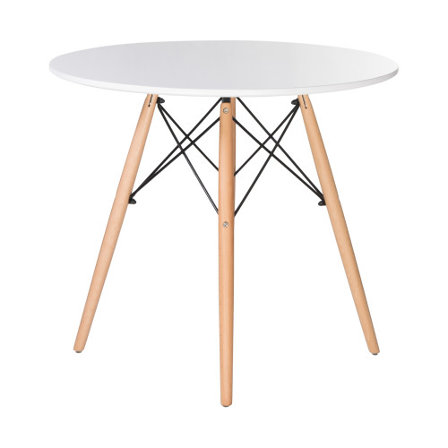 108-TD-LMZL CHELSEA`80, цвет столешницы белый, цвет основания светлый бук