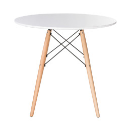 108-TD-LMZL CHELSEA`80, цвет столешницы белый, цвет основания светлый бук