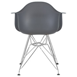 620BPP-LMZL DAW CHROME, цвет сиденья серый, цвет основания хромированная сталь