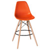 638GPP-LMZL DSW BAR, цвет сиденья оранжевый (O-02), цвет основания светлый бук