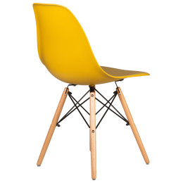 Стул обеденный DOBRIN DSW (ножки светлый бук, цвет горчичный (Y-03))