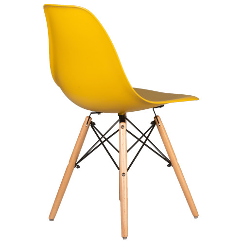 Стул обеденный DOBRIN DSW (ножки светлый бук, цвет горчичный (Y-03))