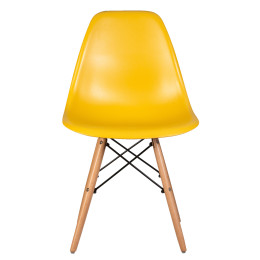 Стул обеденный DOBRIN DSW (ножки светлый бук, цвет горчичный (Y-03))