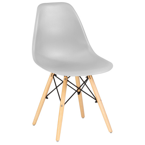 638PP-LMZL DSW, цвет сиденья светло-серый (GR-01), цвет основания светлый бук