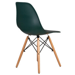 Стул обеденный DOBRIN DSW (ножки светлый бук, цвет тёмно-зеленый (G-13))