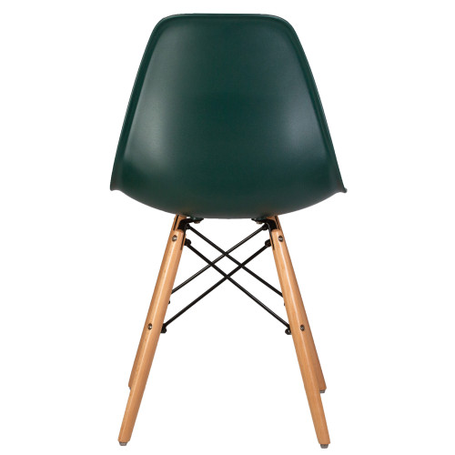 Стул обеденный DOBRIN DSW (ножки светлый бук, цвет тёмно-зеленый (G-13))