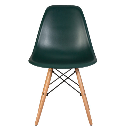 Стул обеденный DOBRIN DSW (ножки светлый бук, цвет тёмно-зеленый (G-13))