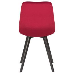 8025-LML ALEX SQUARE , цвет сиденья бордовый велюр (V108-85), цвет основания черный,