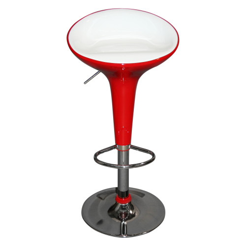 Стул барный LM-1000 (красно-белый)
