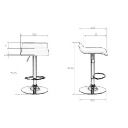 Стул барный DOBRIN TOMMY (синий)