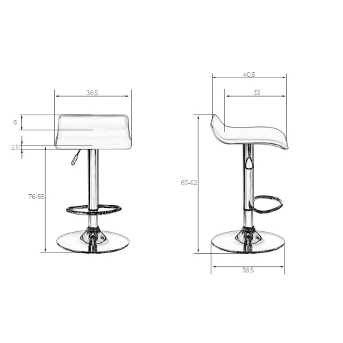 Стул барный DOBRIN TOMMY (синий)