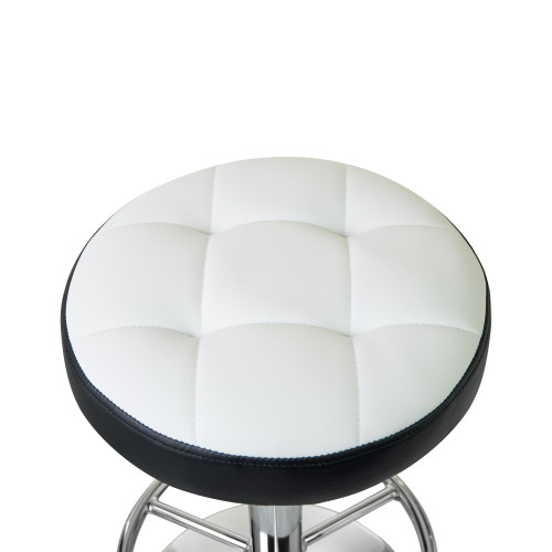 Табурет барный DOBRIN BRUNO (бело-чёрный)