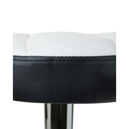 Табурет барный DOBRIN BRUNO (бело-чёрный)