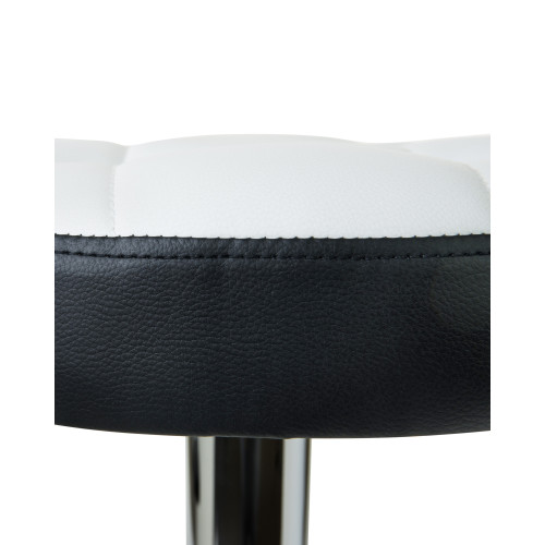 Табурет барный DOBRIN BRUNO (бело-чёрный)