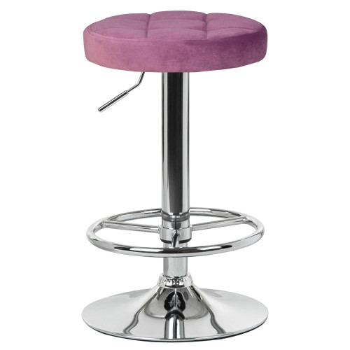 5008-LM BRUNO, цвет сиденья пудрово-сиреневый (MJ9-52), цвет основания хром