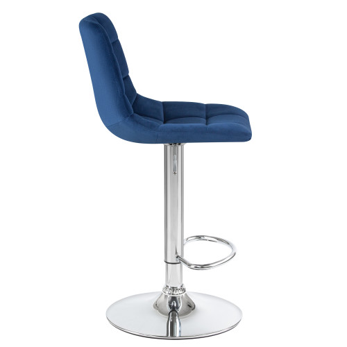 5017-LM TAILOR, цвет сиденья синий велюр (MJ9-117), цвет основания хром