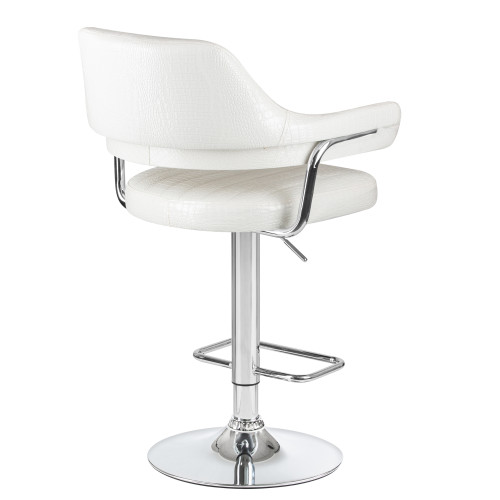 Стул барный DOBRIN CHARLY (белый крокодил)