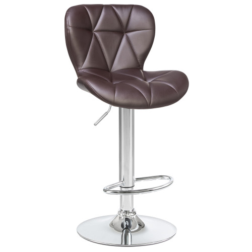 5022-LM BARNY, цвет сиденья коричневый, цвет основания хром