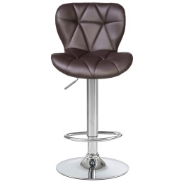5022-LM BARNY, цвет сиденья коричневый, цвет основания хром