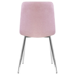 Стул обеденный DOBRIN ALEX (хром ножки, сиреневая ткань (UF860-04B))