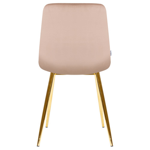 Стул обеденный DOBRIN ALEX (золотые ножки, мокко велюр (V108-104),)