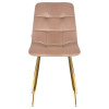 Стул обеденный DOBRIN ALEX (золотые ножки, мокко велюр (V108-104),)