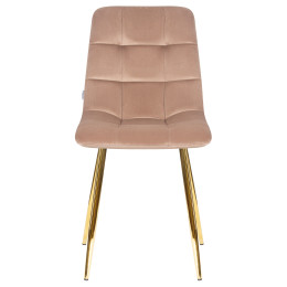Стул обеденный DOBRIN ALEX (золотые ножки, мокко велюр (V108-104),)