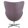 Кресло дизайнерское DOBRIN EGG (серая ткань AF7)