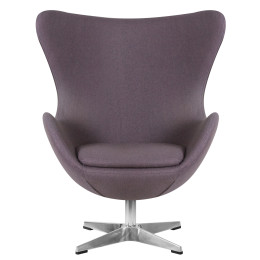 Кресло дизайнерское DOBRIN EGG (серая ткань AF7)