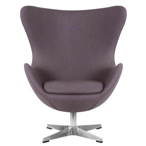 Кресло дизайнерское DOBRIN EGG (серая ткань AF7)