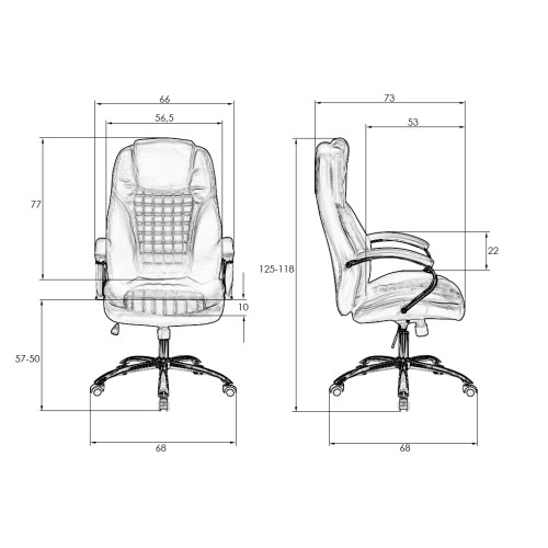 Офисное кресло для руководителей DOBRIN CHESTER (белый)