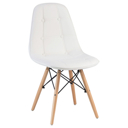 Стул обеденный DOBRIN BENNET (ножки светлый бук, белый)