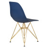 Стул обеденный DOBRIN DSR (ножки золотые, цвет тёмно-синий (BE-12))