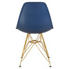 Стул обеденный DOBRIN DSR (ножки золотые, цвет тёмно-синий (BE-12))