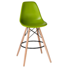638GPP-LMZL DSW BAR, цвет сиденья салатовый (G-08), цвет основания светлый бук
