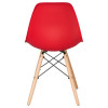 Стул обеденный DOBRIN DSW (ножки светлый бук, цвет красный (R-02))