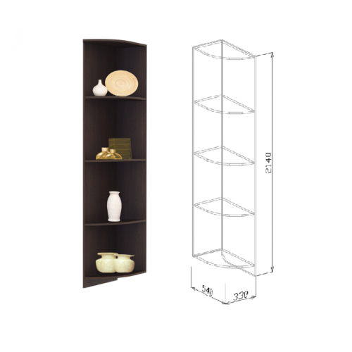 Угол завершающий №2 Палермо (Союз-Мебель)