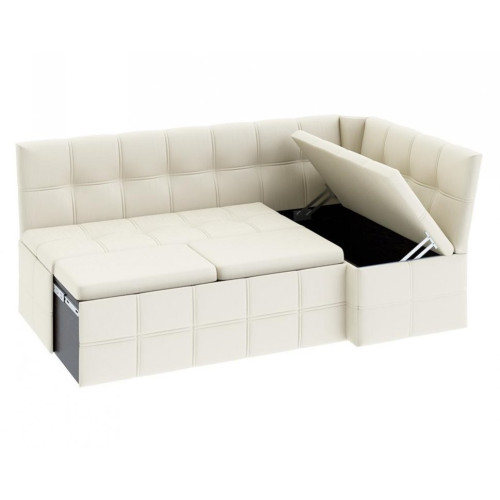 Скамья угловая со спальным местом «Домино» (Кашемир крем)