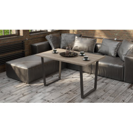 Стол обеденный "Даллас" Тип 1 (Черный/Ривьера)